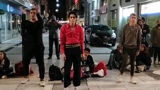 Michael Jackson模仿秀街头 《颤栗》