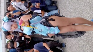 Pameran komik||Karakter permainan karena gadis kaki daging yang sedikit gemuk Fanci-Frontia_ Cosplay