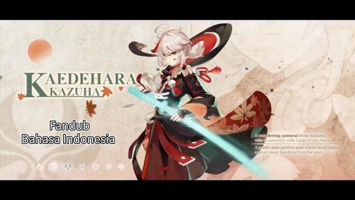 [Fandub] Character Demo - "Kaedehara Kazuha: Wandering Winds" | Genshin Impact Indonesia