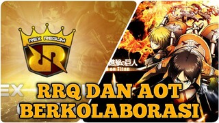 Team RRQ Resmi mengumumkan telah berkolaborasi dengan Attack on Titan #VCreators