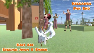 Keluarga Pak Eko | Bayi Aci Lucu Dikejar Ayam & Kambing | Drama Sakura School Simulator