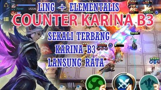 LING ELEMENTALIS COUNTER KARINA ASTRO ( COUNTER COMERDER COU) SEKALI TERBANG LANGSUNG RATA