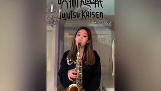 thought this would sound good w sax ☺️ jujutsu#jujutsukaisen#gojo#jujutsukaisenedit#cosplay#anime#w