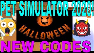 PET SIMULATOR 2020! HALLOWEEN PETS NEW CODES (HUGE PETS)