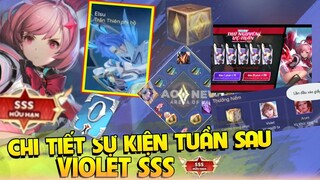 Tin Tức Liên Quân: Chi Sự Kiện Violet 3s và chuỗi sự kiện tuần sau