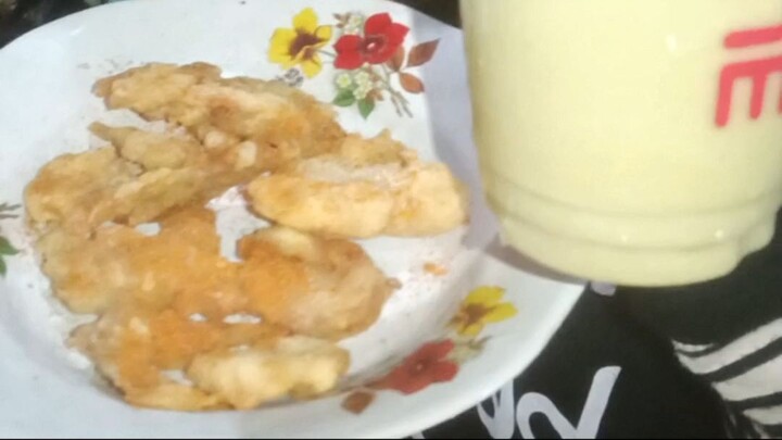 Asmr Mukbang Jamur krispi and jus alpukat