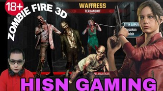 di game zombie fire 3D  melawan zombie waitress sangat cepat