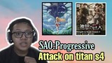 Bahas Sword art online progressive dan Attack on titan season 4-Request subscriber