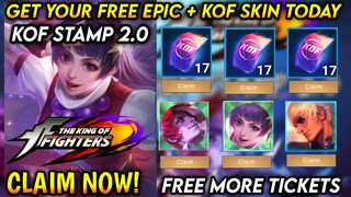 NEW! FREE KOF TICKET TODAY + TRICK DRAW TO GET KOF SKIN / KOF EVENT 2021 - MLBB