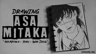 Speed Drawing Anime - Drawing Asa Mitaka (War Devil) from Chainsaw Man | YoruArt (Menggambar Anime)