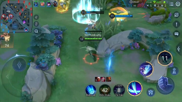 Liên quân_ Lụm Megakill siêu dễ với Con bài Quillen