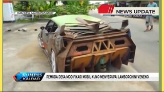 Pemuda Desa Modifikasi Mobil Kuno Menyerupai Lamborghini Veneno