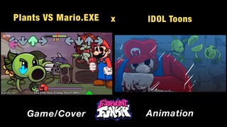 Plants VS Mario.EXE “BAD BASH” | PVZ Plants VS Rappers | GAME x FNF Animation