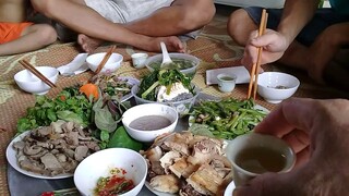 Chú em mua thịt chó làm cơm ăn mừng lên cá thắng lợi
