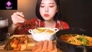 Ăn và cảm nhận món cơm trộn, mì cay và kim chi #anngon