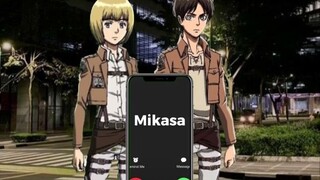 eren diculik dan di tolong armin
