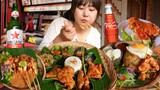 🇮🇩 인도네시아 발리 맛집 투어 먹방 | 나시 짬뿌르, 나시고랭, 닭꼬치, 썬썬와룽, 빈땅 | Indonesia Mukbang