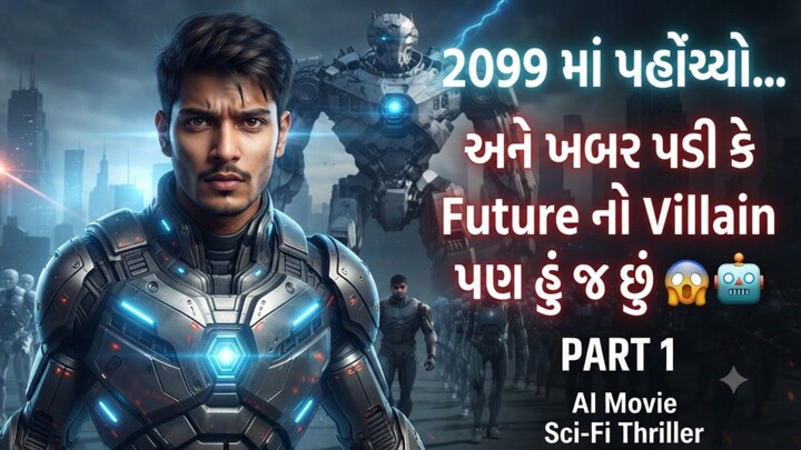 2099માં પહોંચ્યો… અને ખબર પડી કે Future નો Villain પણ હું જ છું 😱🤖 | #AI #Movie #short #aivideo