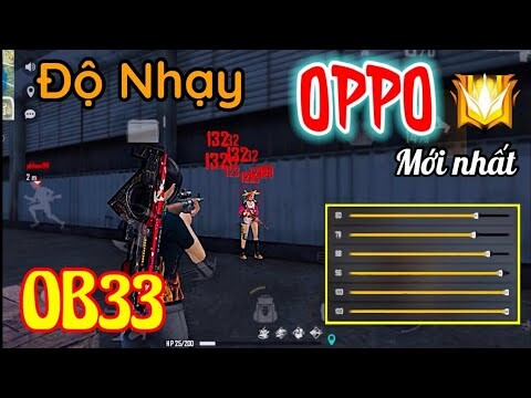 Độ Nhạy, Nút Bắn + DPI OB33 cực chuẩn cho Oppo A3s, A5s, A1k, F3, F5, F7, F9, A5 2020, A33, A37, ...