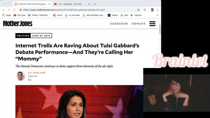 4chan calls tulsi "mommy" - neolibs mad