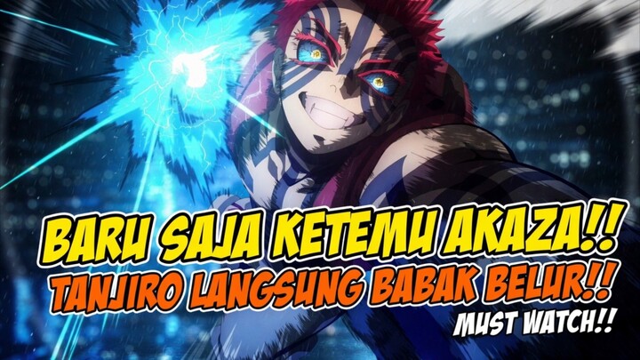 GRAFIK BATTLE NYA GILAA SIHH😭🔥PERTARUNGAN PENENTUAN AKAZA VS TANJIRO