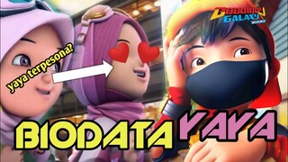 YAYA TERPESONA SAMA BOBOIBOY?? || Biodata Yaya - Boboiboy Galaxy Musim 2