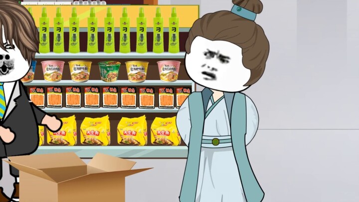 Animasi patung pasir, saya membuka supermarket di Dinasti Tang, episode 40, A Diao menerima tugas ba