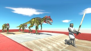 Cryolophosaurus  Chase - Animal Revolt Battle Simulator