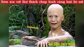 Tém xỉu với thử thách chụp hình cùng loài bò sát