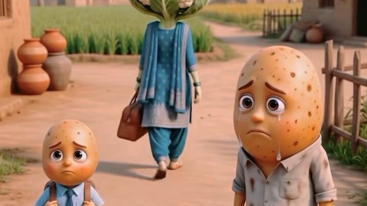 Funny Potato Family 😂🥔 | AI Vegetable Story