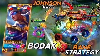 BANE STRAT NI BULLDOG VS BODAK | JS 3HITS | TOP GLOBAL BRUNO BEST BUILD 2021 - MARKSMAN JUNGLE META