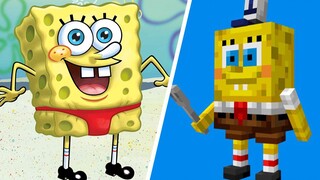 ★ Minecraft ★ SpongeBob hide and seek multiplayer game