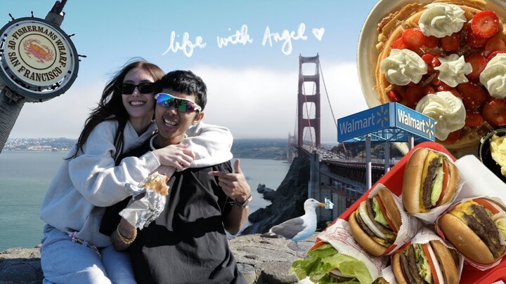 hello san francisco 🌁 city tour, eating the american way & quick walmart stop ☺︎