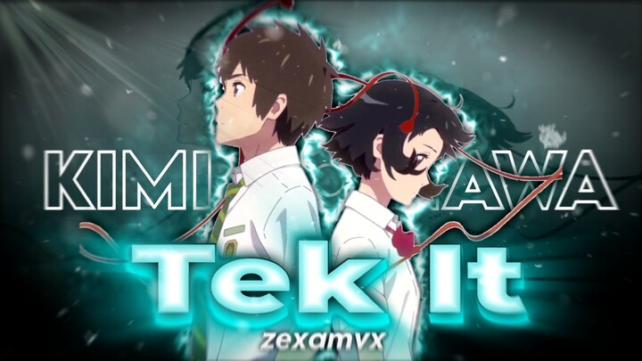 [AMV] Kimi No Nawa Iconic Moment! ☄️ || Tek It - Cafune || Typography Alight Motion 📱 (zexamvx)