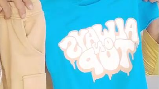 Cute Matching T-Shirt and Pants