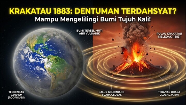 Krakatau 1883: Dentuman yang Mampu Mengelilingi Bumi Tujuh Kali