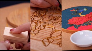 Quá trình trang trí gương cổ trang đầy công phu Trung Quốc 🇨🇳- Nhã Di Các