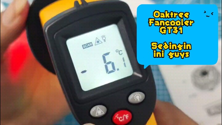 Oaktree Fancooler GT31 | cocok untuk para gamers HP kentang mirip setrikaan