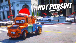 HOT PURSUIT PAKE MOBIL MATER ! POLISI SATU KOTA MENGEPUNG !!! GTA 5 ROLEPLAY