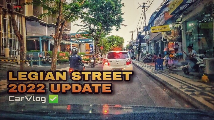 Car Vlog Bali : Situasi Jalan Legian di Masa PPKM Level 3 2022