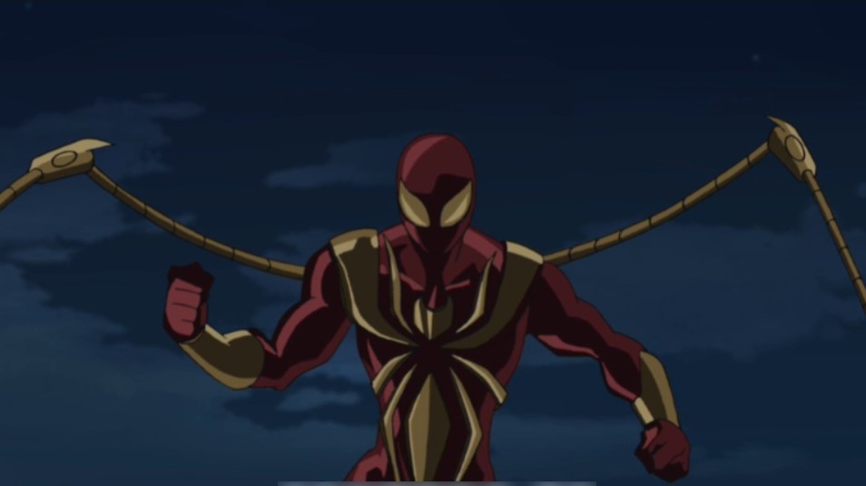 ultimate spider man iron man