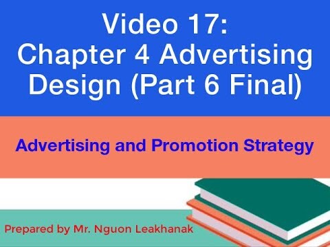 ជំពូកទី៤ ការរៀបចំការផ្សាយពាណិជ្ជកម្ម (ផ្នែកទី៦ ចប់)