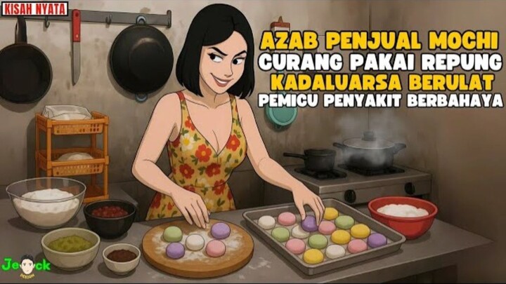 AZAB PENJUAL MOCHI CULAS PAKAI TEPUNG KADALUWARSA BERULAT PEMICU PENYAKIT
