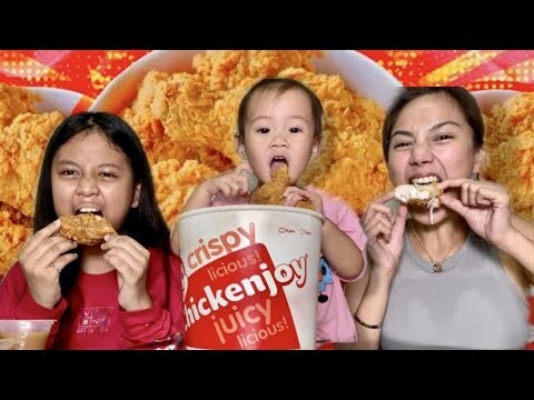 Isang Bucket ng CHICKENJOY | JOLLIBEE MUKBANG