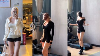 韩系，健身运动，当光照在小姐姐的身上时，我的心也跟着融化了！