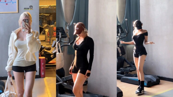 韩系，健身运动，当光照在小姐姐的身上时，我的心也跟着融化了！