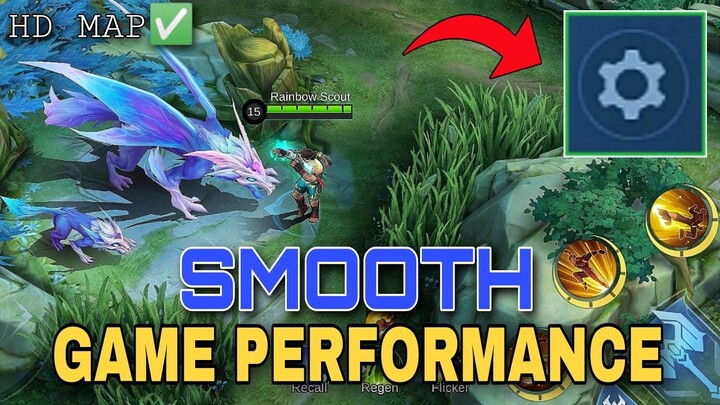 Mobile Legends BEST SETTING SETUP for Smooth Game Performance Using HD Map