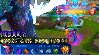 Brody Full Attack Speed Build Gameplay - Mobile Legends Bang Bang