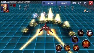 MARVEL FUTURE FIGHT - IRON MAN AGE OF ULTRON SUIT COMPLETE MOVESET