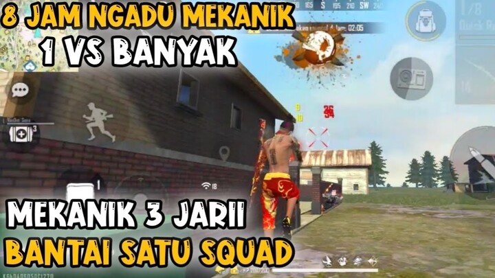 MEKANIK 3 JARI FREE FIRE BANTAI SQUAD, SOLO VS BANYAK - HIGHLIGHT GAMEPLAY FREE FIRE